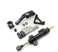 SQNYDH Stabilizzatori Stabilizzatore Ammortizzatore di Sterzo per Moto in Fibra di Carbonio per Ducati Monster 696 Kit Staffa di Montaggio per Stabilizzazione del Controllo dello Sterzo Parte(X-6)