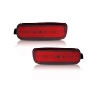 SQOFHA Indicatori di Direzione 2 Pezzi Per CRV 2002-2004 Luci Del Riflettore Paraurti Funzione Come Freno Coda Fendinebbia Posteriori Rosso 12 V(Red Lens)