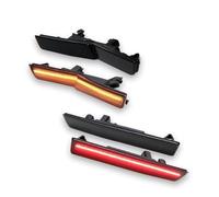 SQOFHA Indicatori di Direzione Per Dodge Per Challenger Per Hellcat SOLO Per Widebody Luci Posizione Laterali Anteriori Posteriori Indicatori Direzione(4pc Front and Rear A)