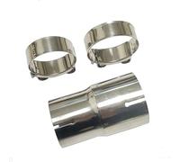 SQOFHFB Terminale di Scarico 1 Tubo di Scarico 304 Acciaio Inossidabile Riduttore per Tubo Dimensioni Generali Manicotto Silenziatore Terminale Scarico Auto(63mm-70mm)