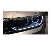 SQOFJDF Coperchio Faro Copertura Faro Auto Accessorio Auto Testa Della Lampada Per Per VW Per Passat Per B8 2016-2020 Fari DRL Day Running Light LED Bi Xenon Lampadina Fendinebbia(Single U All LED)