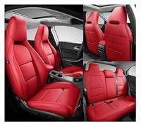SQOFJDF Copri-Sedile Coprisedili Coprisedile Auto In Pelle Personalizzato 5 Posti Accessori Per Mercedes Per Benz Per Una 160 A180 A260 A200 W176 W177 Cuscino(Rosso)