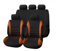 SQOFJDF Copri-Sedile Coprisedili Coprisedile Auto Per Nissan Per X-trail T31 Per Navara D40 Per Pattuglia Y61 Per Primera P12 Per Qashqai J10 Per Teana J31 J32 Protezioni Seggiolini(Arancia)
