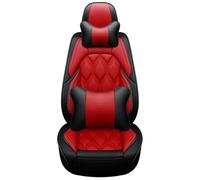 SQOFJDF Copri-Sedile Coprisedili Coprisedile Per Auto In Pelle 5 Posti Per Tutti I Modelli Per A6L R8 Q3 Q5 Q7 S4 RS TT Per Quattro A7 A8 A3 A4 A5 Accessori(Black red pillow)