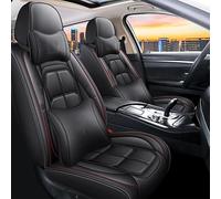 SQOFJDF Copri-Sedile Coprisedili Coprisedile Per Auto Universale In Pelle PU Per BMW Per G20 Accessori Dettagli Interni Protezioni Per Sedili(Black pillow)