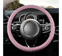 SQOFJDF Coprivolante Auto Coprivolante in Microfibra Auto in Pelle per Mini per Cooper R50 R55 R56 F57 per Clubman per Countryman per Clubvan Coupe Accessori Auto Coprivolante per Auto(Pink)
