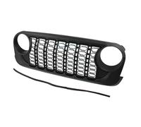 SQOFJDF Griglia Grill Griglia paraurti Anteriore per Jeep per Wrangler JK 2007-2017, aggiornamento a JL 2024 Griglia Anteriore