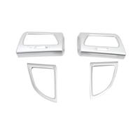 SQOFJGIGN Auto Decorazioni 4 Pezzi ABS Cromato Anteriore Auto Presa d'Aria Aria condizionata Pannello di Rivestimento Copertura per CRV per CR-V 2012-2016