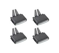 SQOFJGIGN Bocchette dell'Aria Clip Regolazione dell'Aria condizionata Clip Uscita Presa d'Aria A/C cruscotto Anteriore per VW per Jetta per MK5 per Golf 5 per GTI R32 Bocchette Aria(4pcs Front Clip)