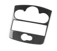 SQOFJGIGN Car Interior Morbido Adesivo in Fibra di Carbonio per Clio 3 2006 2007 2008 2009 2010 2011 2012 Auto CD AC Pannello Accessori Interni Decorazioni Auto(Nero)