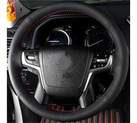 SQOFJGIGN Copri Volante Coprivolante in Pelle Intrecciato Personalizzato per Toyota per Land per Cruiser 2016-2019 Copri Volante per Auto(Filo Nero)