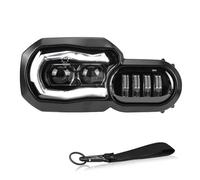 SQOFJGIGN Faro del Motociclo Fari Anteriori A LED per BMW per F650GS per F700GS per F800GS per F800R 2006-2016 Luci Gruppo Fari Anteriori A LED Completo Fanale Anteriore(Headlight)