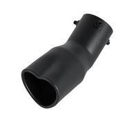 SQOFJGIGN Tubo Scarico 1 pz. Parti per Auto Design a Forma di Cuore Accessori per Auto Punte di Scarico Nere in Acciaio Inossidabile Tubo di Scarico Acciaio Inox Tubo Scarico(Black-2)