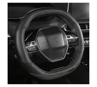 SQOFJGIGN Volante Coprivolante per Peugeot 3008 4008 5008 Coprivolante per Auto in Fibra di Carbonio + Pelle PU Accessori per Auto Interni Coche Coprimanubrio Auto(Nero)