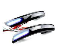 SQOGJSGZ Indicatori Di Direzione Dinamici A LED Per Ford Per Kuga Per Escape, Per EcoSport 2013-2019, Per Focus 3 MK3 SE ST RS, Laterali Lampada Indicatore(Blue-Yellow)