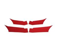 SQOGJSGZ Maniglia Porta Posteriore per Tesla per Modello 3 Y 2018-2023 Maniglia Interna Porta Adesivo Interno Copertura Protezione Italia Pelle Scamosciata Interni Auto Rosso Maniglia Interna Porta