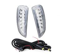 SQOGJSGZ Per Cayenne 957 9PA 2006-2010 Coppia Di Luci Diurne A LED Paraurti Anteriore DRL, Indicatori Direzione, Accessori Auto Lampada Indicatore(Clear Cover)