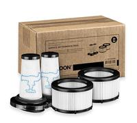 SQOON Set di filtri adatti per Rowenta X-Force Flex serie 9.60, conforme ai modelli ZR009010 & ZR009012,2 prefiltro + 2 filtri motore per Rowenta X-FORCE FLEX 9.60, sostituisce i filtri pre e