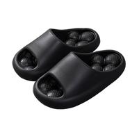 SQOYEI Bagno Antiscivolo Scarpe da Massaggio, A Prova Di Odore Pantofole per Digitopressione per I Genitori, Partner Pantofole per Massaggio Famiglia(Nero,44-45 EU)