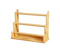 SQOYEI Grande Capacità Stendino per Pasta, Legno Stendi Pasta Fresca Stoccaggio a Più Livelli per Ristoranti Occidentali, Hotel Essiccatore per Pasta Resistente(L)