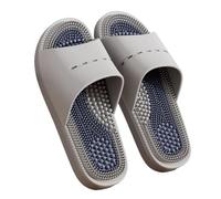 SQOYEI Pantofole per Massaggio a Prova Di Odore, Al Coperto Muto Scarpe da Massaggio Antiscivolo Pantofole per Digitopressione per Gli Amici, Anziani(Gray,36-37 EU)