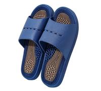 SQOYEI Pantofole per Massaggio a Prova Di Odore, Al Coperto Muto Scarpe da Massaggio Antiscivolo Pantofole per Digitopressione per Gli Amici, Anziani(Blu,38-39 EU)