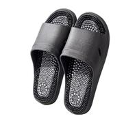 SQOYEI Pantofole per Massaggio per Gli Appartamenti, Alberghi Salute Scarpe da Massaggio Antiscivolo Pantofole per Digitopressione(Nero,42-43 EU)