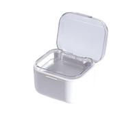 SQOYEI Pc Contenitore per Apparecchi Ortodontici Porta Apparecchio Denti Sigillato e a Prova di perdite Porta Bite Dentale con Cestello di Scarico, Ufficio(Bianca)