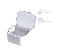 SQOYEI Pc Contenitore per Apparecchi Ortodontici Porta Apparecchio Denti Sigillato e a Prova di perdite Porta Bite Dentale con Cestello di Scarico, Ufficio(Set B)