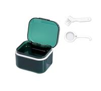 SQOYEI Pc Contenitore per Apparecchi Ortodontici Porta Apparecchio Denti Sigillato e a Prova di perdite Porta Bite Dentale con Cestello di Scarico, Ufficio(Set A)