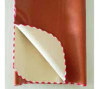 SQOYEI Tela Cerata Traversa Impermeabile, Anziani Traverse Letto Anziani Doppio Lato Grandi Dimensioni Telo Impermeabile Letto 4 Stagioni(Brown,100x80cm)