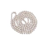 SQPZM Collana di Perle per Donna in Perle d'Acqua Dolce Naturali, Bianco Naturale con Luce Elegante, Gioiello Classico per Tutti i Giorni e Occasioni Speciali