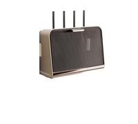 SQQCREATO Porta Modem Da Parete Scatola portaoggetti for scaffale for router WiFi wireless da appendere al muro Custodia for cavo metallico Staffa di alimentazione Organizzatore Plug Board(Beige 3)