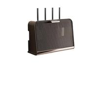 SQQCREATO Porta Modem Da Parete Scatola portaoggetti for scaffale for router WiFi wireless da appendere al muro Custodia for cavo metallico Staffa di alimentazione Organizzatore Plug Board(Coffee 3)