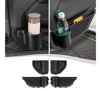 SQQP Scatola portaoggetti con inserto laterale per porta anteriore e posteriore, tasche per organizer per porta per Jeep Wrangler JL JLU 2/4 porte, accessori per espansione interni neri 4 pezzi