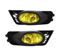 SQRHDF Fendinebbia Auto Coppia fendinebbia da 12 V per Civic Sedan 2009-2011 griglia paraurti anteriore sinistra e destra, fendinebbia guida H11 55 W Fendinebbia a LED(Yellow-No Bulbs)