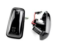 SQRHDF indicatore direzione 2x LED Indicatore Laterale Lampada Indicatori Direzione Luci Dinamiche Per Peugeot 106 II Per Citroen Per Berlingo ZX Per Fiat Per Scudo Freccia Retrovisore(Smoky-black)