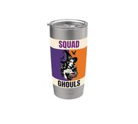 Squad Ghouls Strega Halloween Spooky Zucca Bicchiere termico in acciaio inox doppia parete