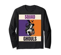 Squad Ghouls Strega Halloween Spooky Zucca Maglia a Manica