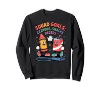 Squad Goals Pastelli Snack Recesso Bambini Divertenti Felpa