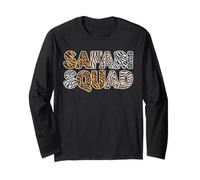 Squad Safari Outfit Zoo Keeper, maglietta con stampa animalier, uomo donna Maglia a Manica