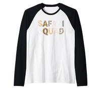 Squad Safari Outfit Zoo Keeper, maglietta con stampa animalier, uomo donna Maglia con Maniche Raglan