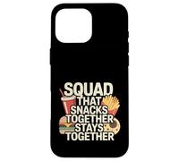 Squad That Snacks Together Stays Together Food Bond - Custodia per iPhone 16 Pro Max