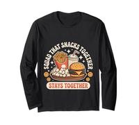 Squad That Snacks Together Stays Together Food Bond - Maglia a Manica