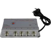SQUADO Amplificatore di Segnale CATV, 4 Uscite, Guadagno 20dB, 220V-50Hz