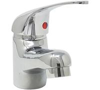 SQUADO Miscelatore Monocomando per Lavabo, Rubinetto Cromato, Design Basic