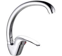 SQUADO Rubinetto da Cucina Monocomando con Rotazione a 360° - Miscelatore Caldo e Freddo, Rubinetto Lavello Cucina con Installazione Facile, Tubi da 40 cm Inclusi