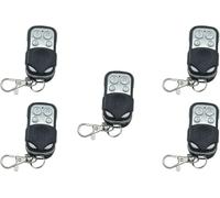 SQUADO Set da 5 Pezzi Telecomandi Universali per Cancelli Automatici, 433,92 MHz, 4 Pulsanti, Codice Fisso,
