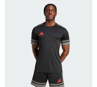 adidas Uomo SQUADRA25 Jersey Short Sleeve, Black/Team Grey Four/Pure Ruby, XS