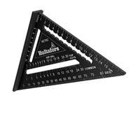 Squadra 5-in-1 180 mm I Hultafors I Squadra da carpentiere fresata a CNC in alluminio I Squadra da carpentiere per marcatura, misurazione e disegno I Incl. tavola di conversione I 257010